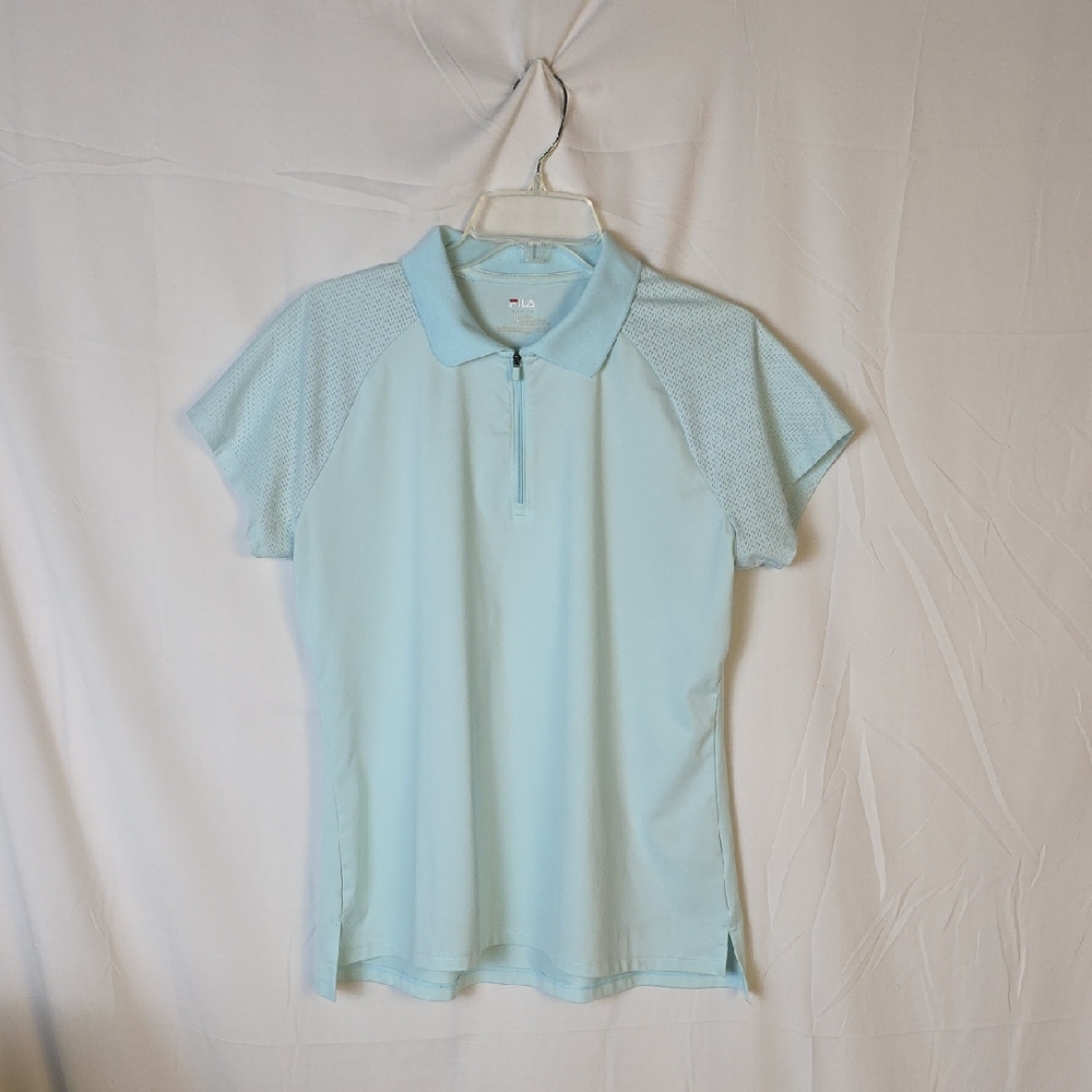 Fila Light Blue Short Sleeve Polo Shirt